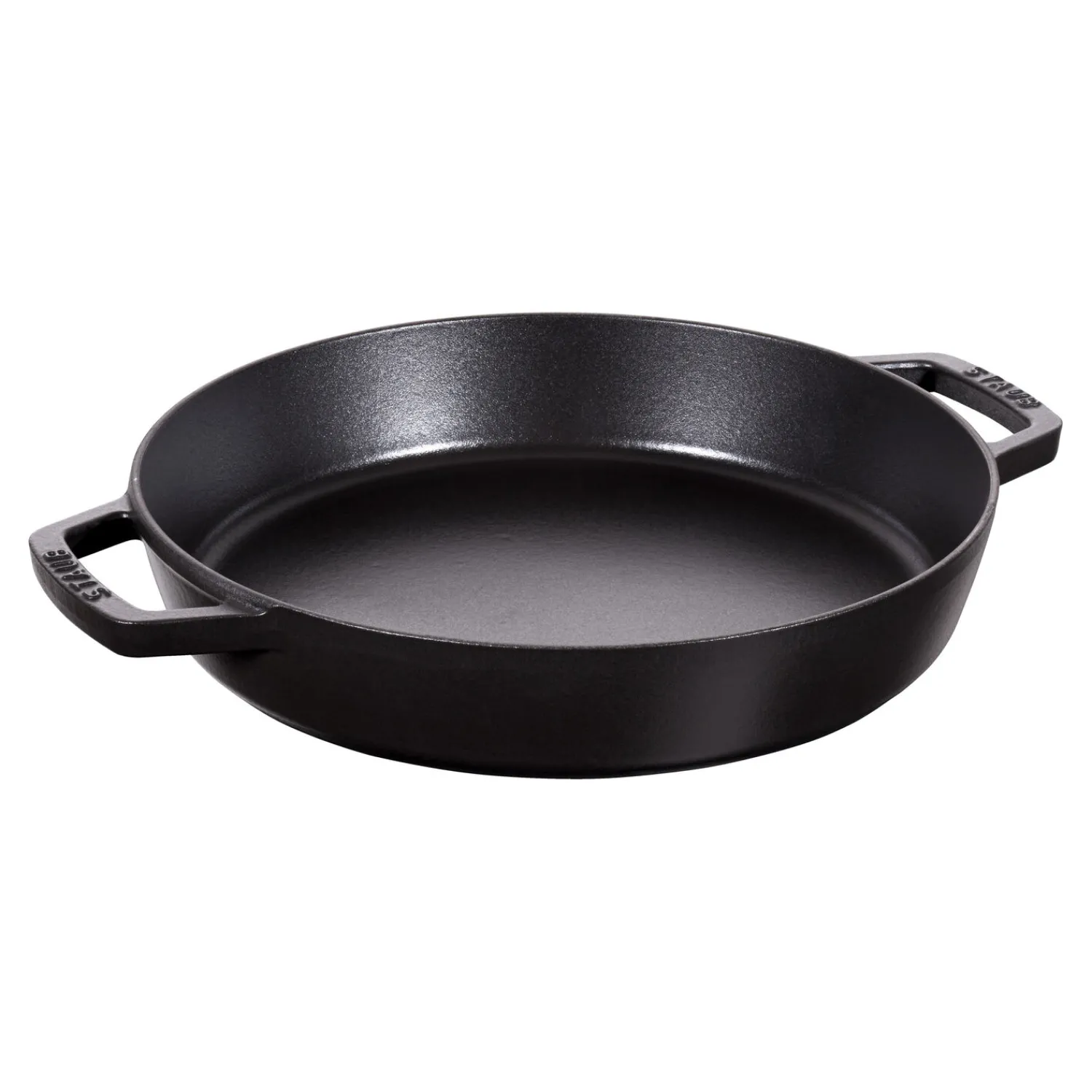 Staub Plat à paella 34 cm, Fonte, Noir mat Best