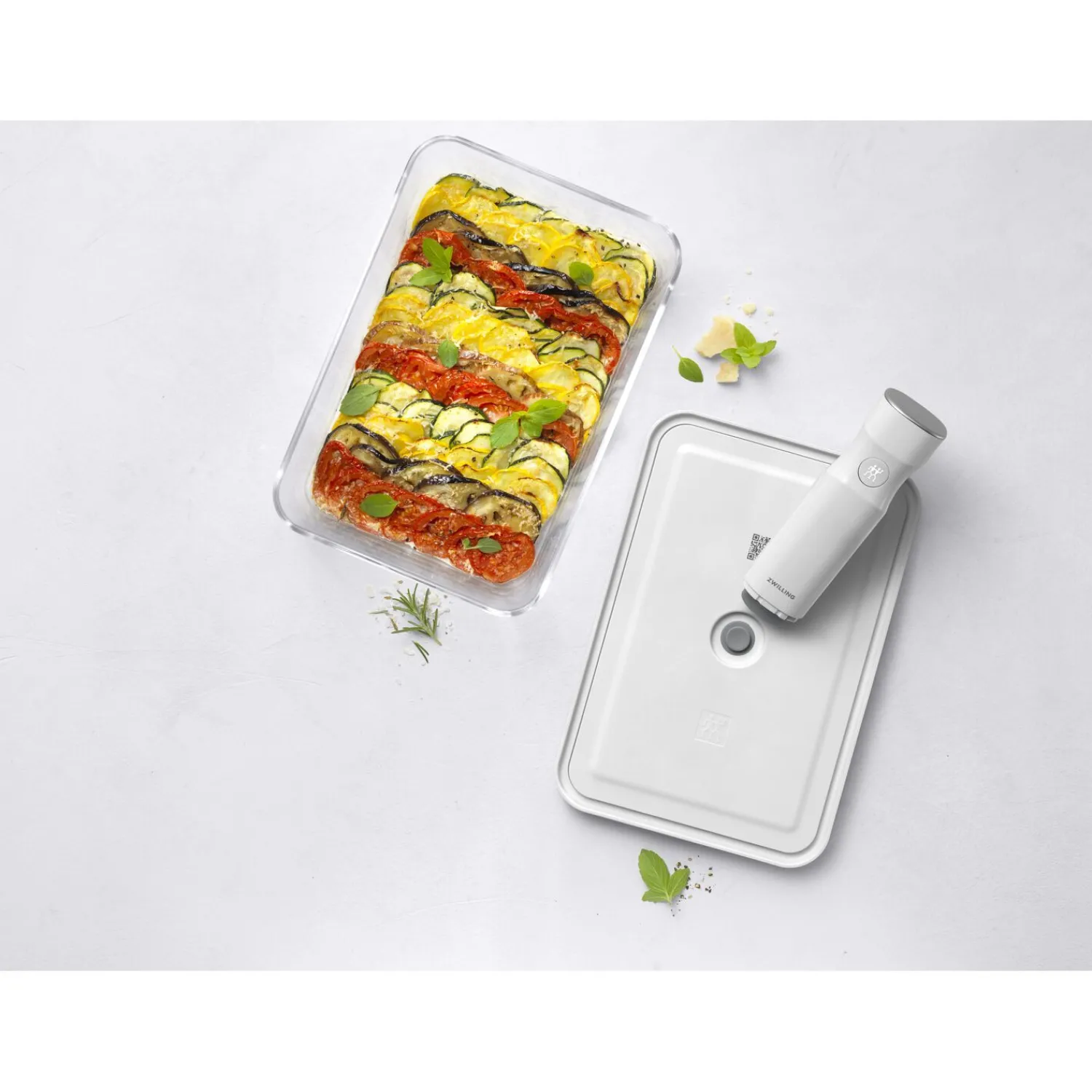 ZWILLING Plat sous vide, Verre, Gris Best
