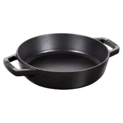Staub Poêle avec 2 poignées 20 cm, Fonte, Noir mat