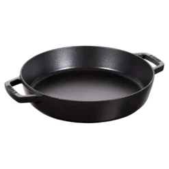 Staub Poêle avec 2 poignées 26 cm, Fonte, Noir mat Online