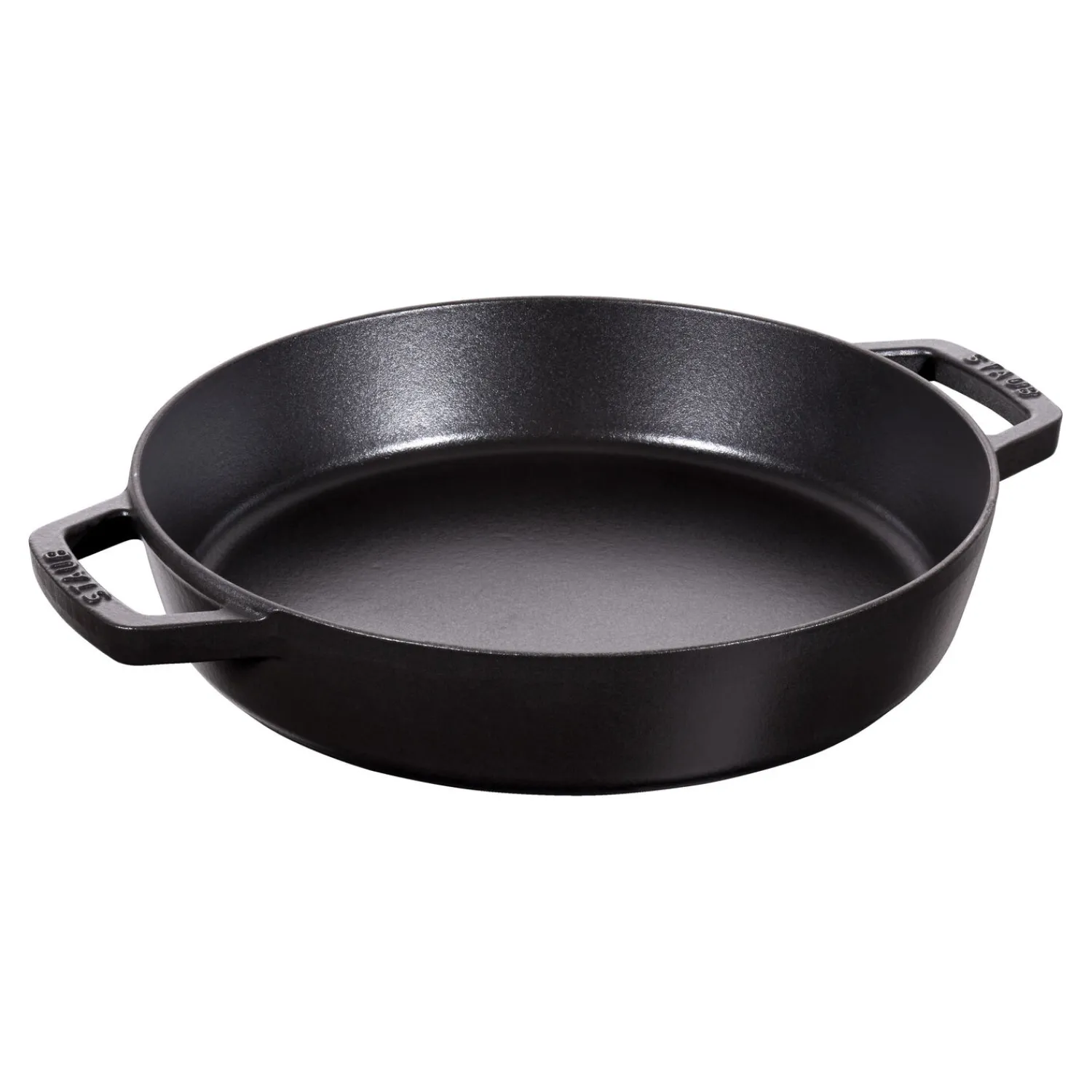 Staub Poêle avec 2 poignées 26 cm, Fonte, Noir mat Online