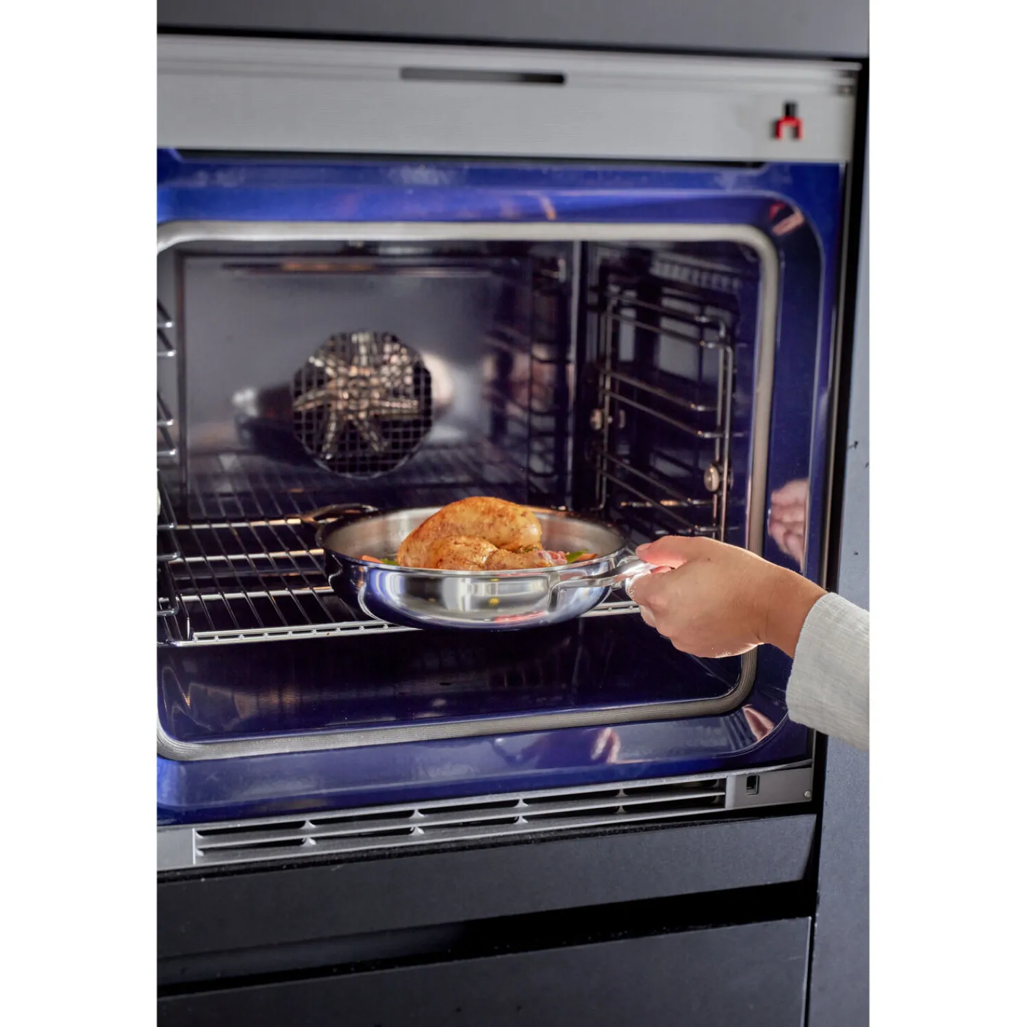 Demeyere Poêle avec 2 poignées 20 cm, Inox 18/10, Argent Sale