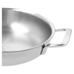 Demeyere Poêle avec 2 poignées 24 cm, Inox 18/10, Argent Discount