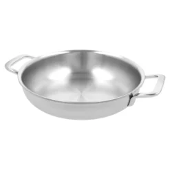 Demeyere Poêle avec 2 poignées 24 cm, Inox 18/10, Argent Discount