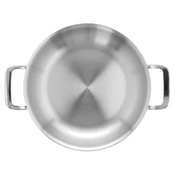 Demeyere Poêle avec 2 poignées 24 cm, Inox 18/10, Argent Discount