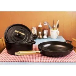 Staub Poêle Buster+Punch 28 cm, Fonte, Noir mat Outlet