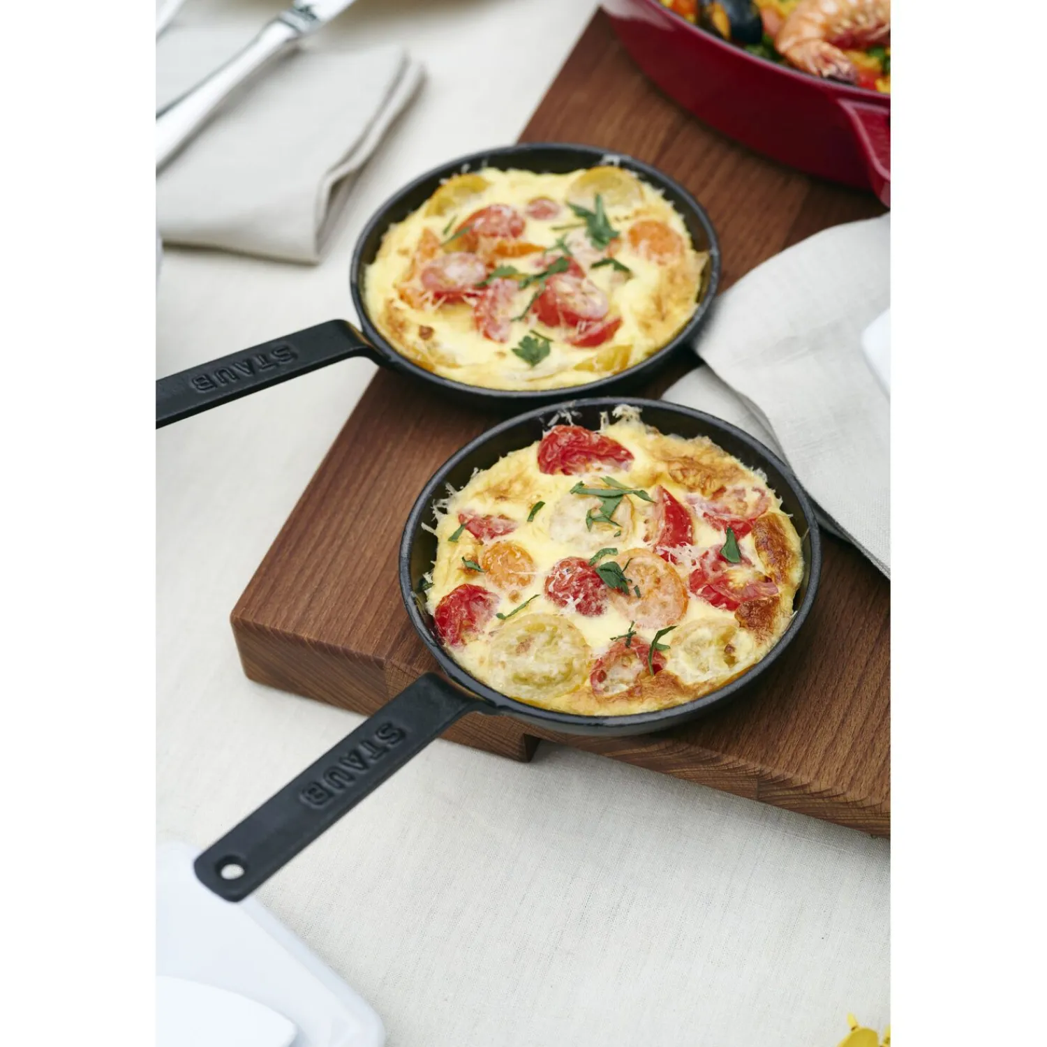 Staub Poêle 12 cm, Fonte, Noir mat Discount