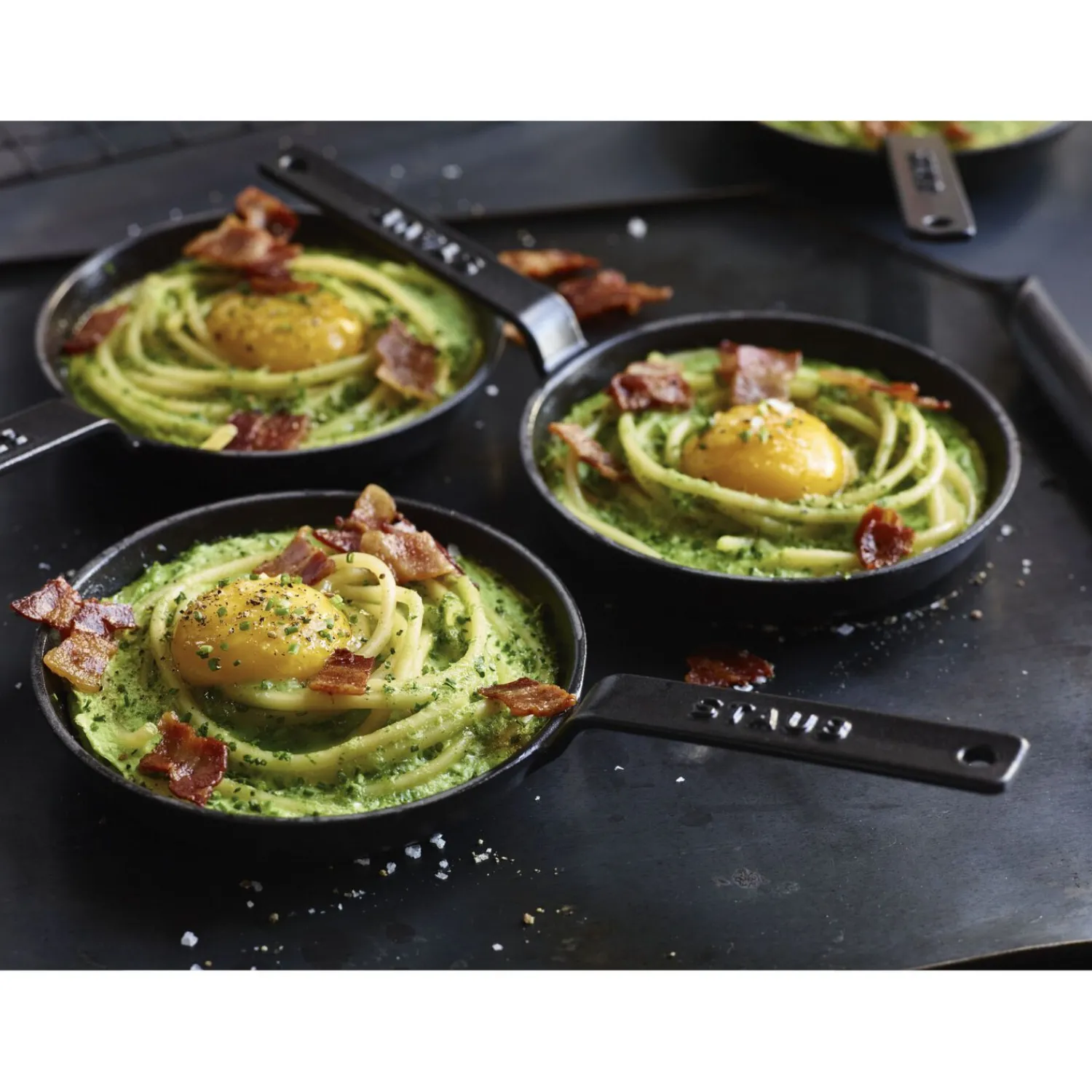 Staub Poêle 12 cm, Fonte, Noir mat Discount