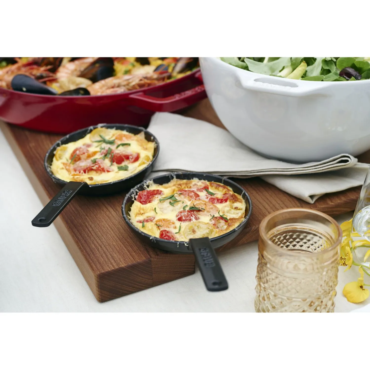 Staub Poêle 12 cm, Fonte, Noir mat Discount
