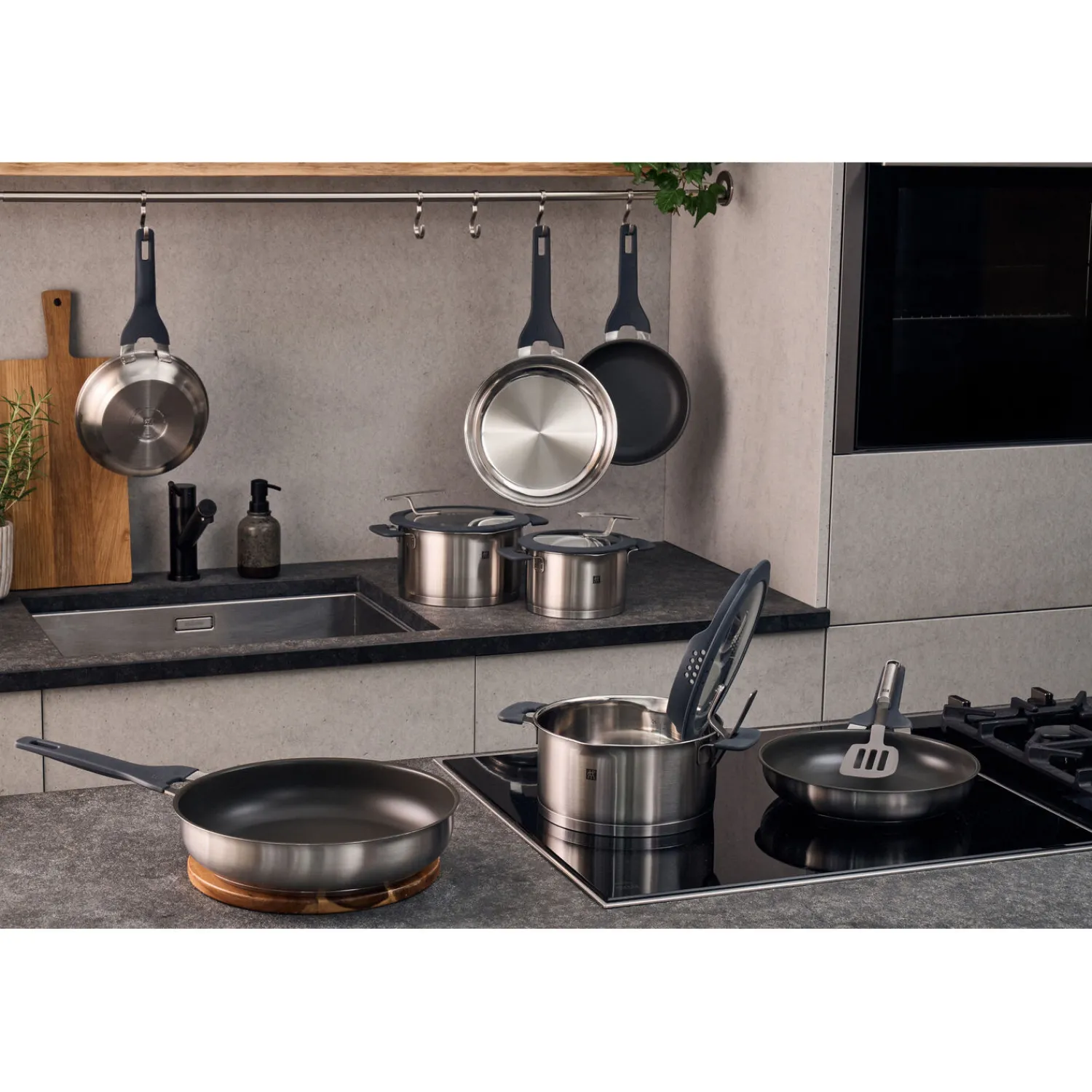 ZWILLING Poêle, 24 cm, Inox 18/10