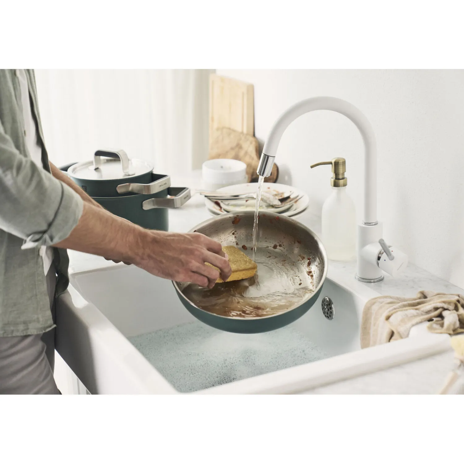ZWILLING Poêle, 28 cm, Inox 18/10 Vert Outlet