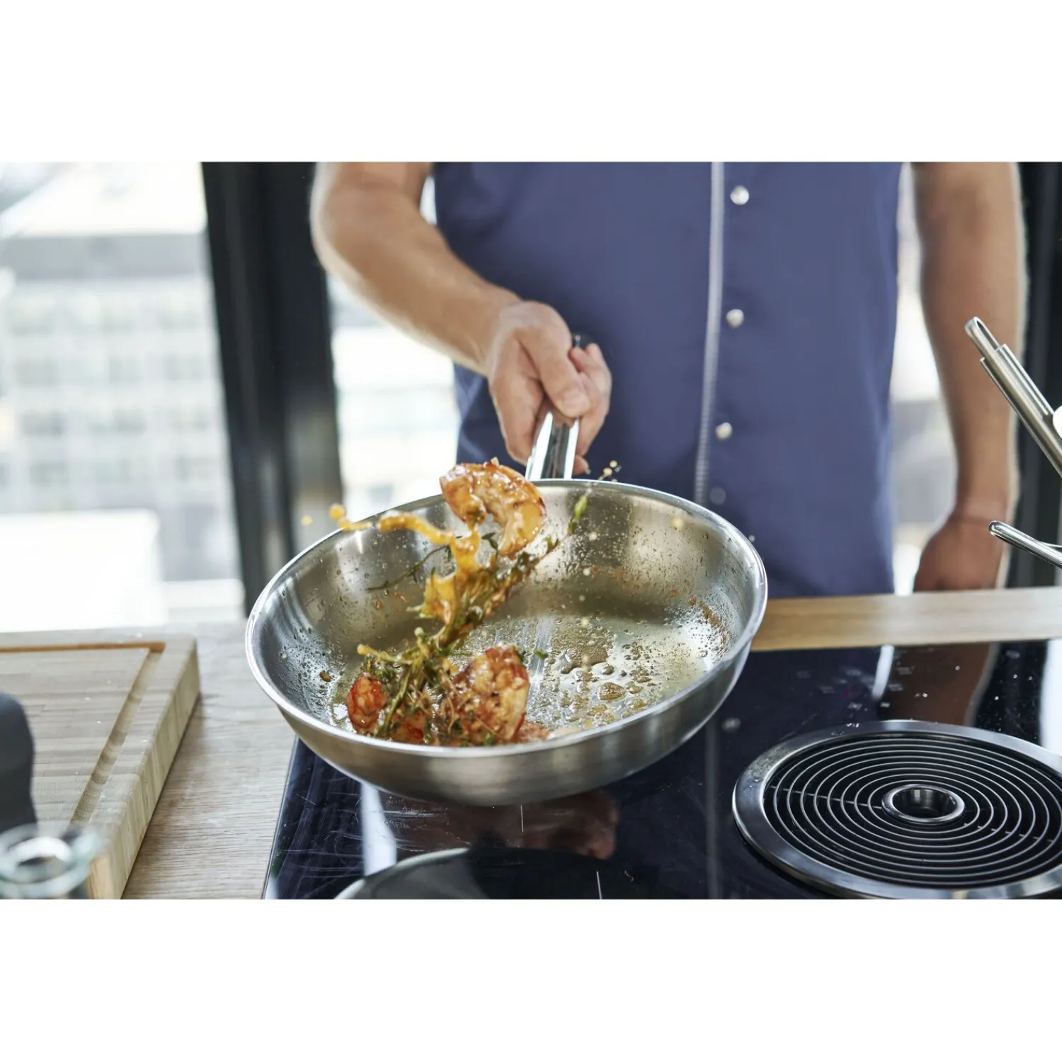 ZWILLING Poêle 28 cm, Inox 18/10, Argent