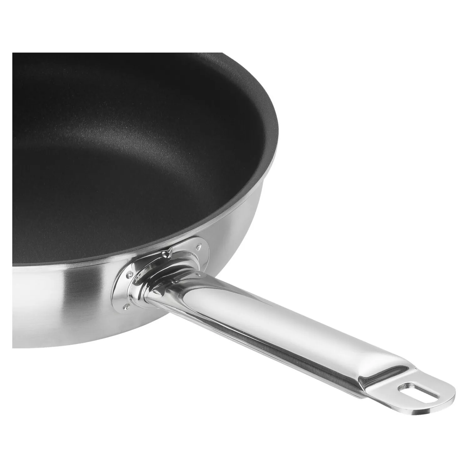 ZWILLING Poêle 28 cm, Inox 18/10, Noir argenté Outlet