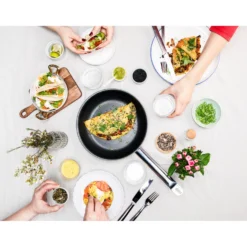 ZWILLING Poêle 24 cm, Inox 18/10, Noir argenté Best