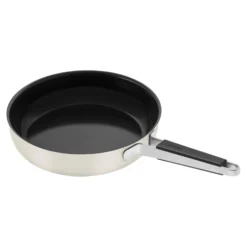 ZWILLING Poêle, 28 cm, Inox 18/10, Revêtement antiadhésif en céramique Blanc ivoire New