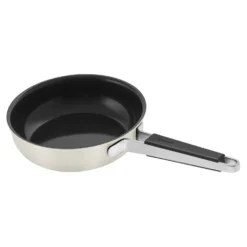 ZWILLING Poêle, 20 cm, Inox 18/10, Revêtement antiadhésif en céramique Blanc ivoire Hot
