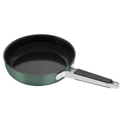 ZWILLING Poêle, 24 cm, Inox 18/10, Revêtement antiadhésif en céramique Vert Discount