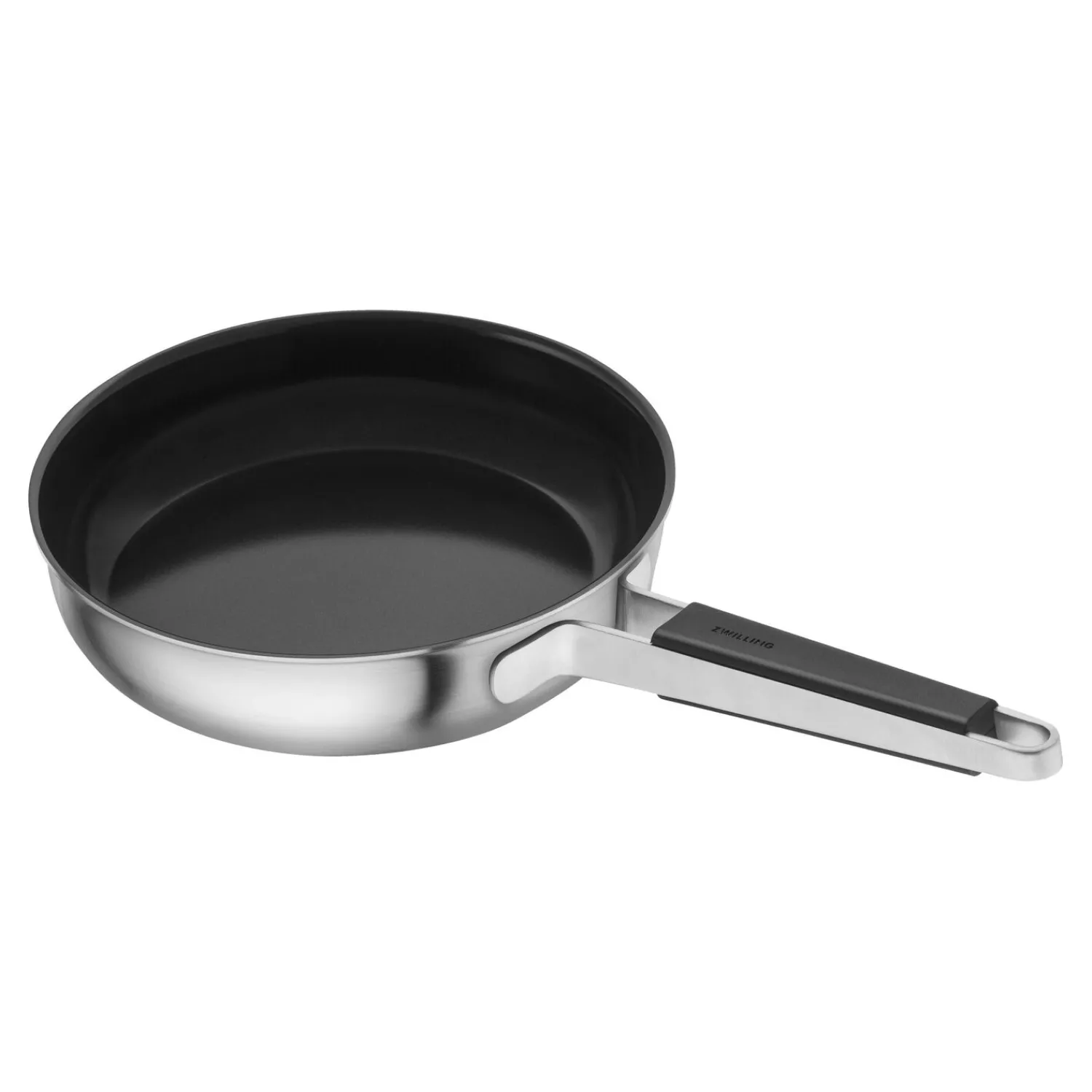 ZWILLING Poêle, 24 cm, Inox 18/10, Revêtement antiadhésif en céramique Argent Clearance
