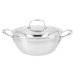 Demeyere Poêle de service avec couvercle à double paroi 24 cm, Inox 18/10 Online