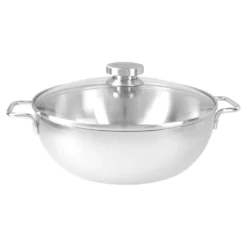 Demeyere Poêle de service avec couvercle en verre 28 cm, Inox 18/10 Outlet