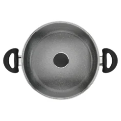 BALLARINI Poêle de service avec couvercle, 28 cm, Aluminium, Revêtement antiadhésif en céramique