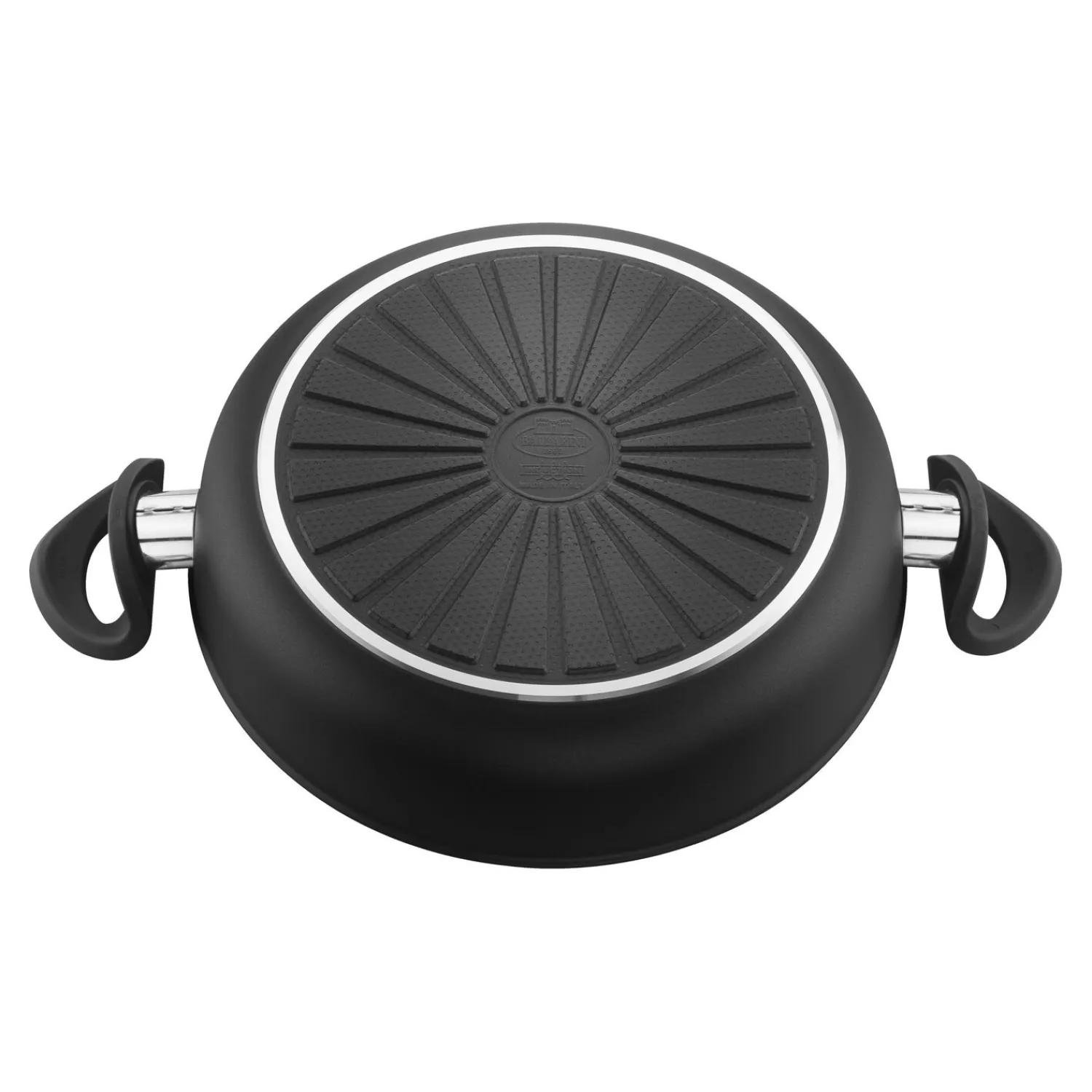 BALLARINI Poêle de service avec couvercle, 28 cm, Aluminium, Revêtement antiadhésif en céramique