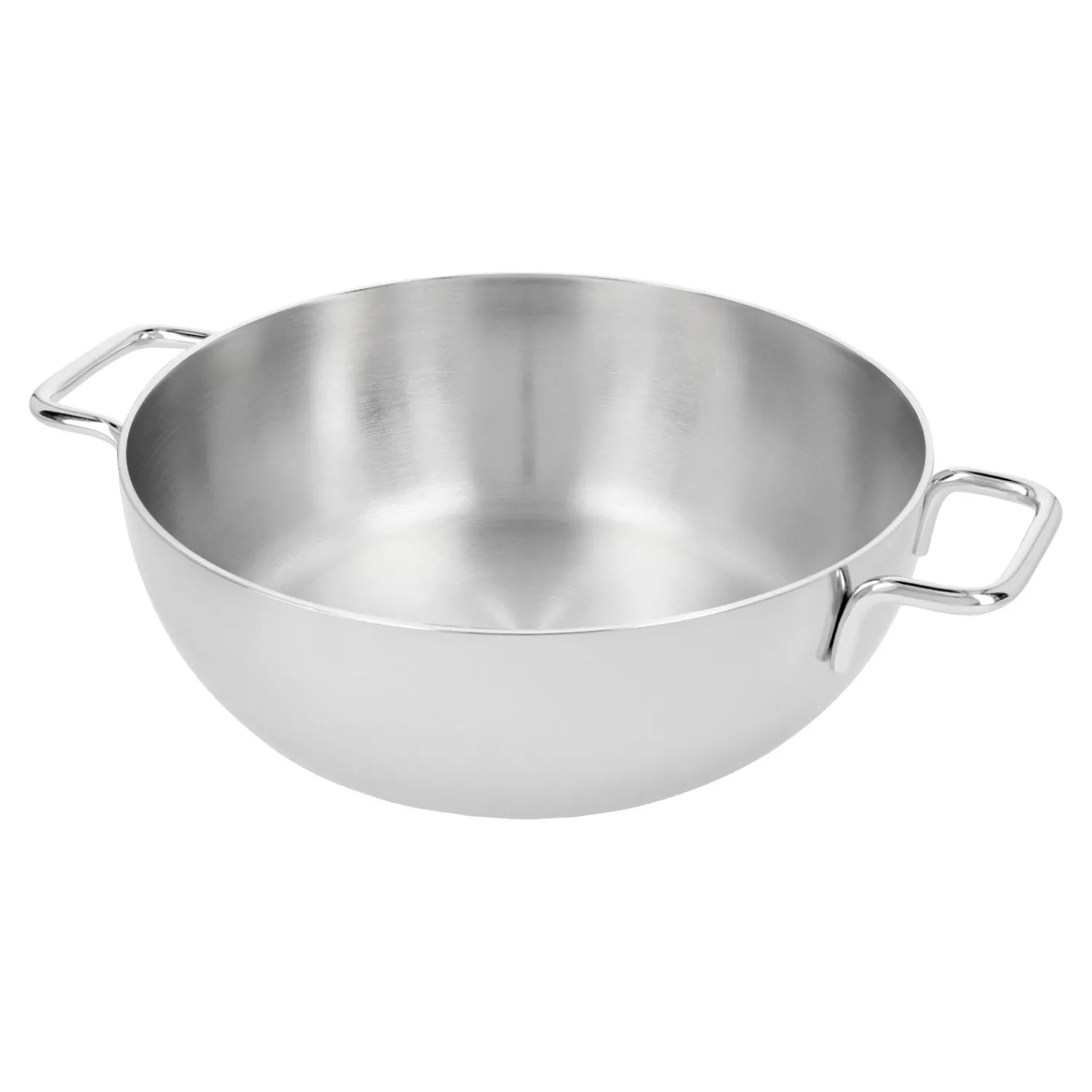 Demeyere Poêle de service avec couvercle en verre 24 cm, Inox 18/10 Discount