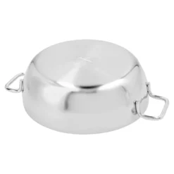 Demeyere Poêle de service avec couvercle en verre 24 cm, Inox 18/10 Discount