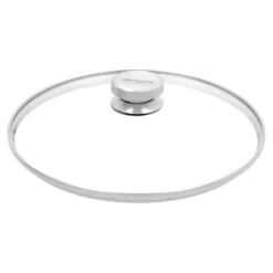 Demeyere Poêle de service avec couvercle en verre 24 cm, Inox 18/10 Discount