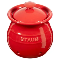 Staub Pot à ail Cerise Clearance