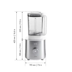 ZWILLING Power Blender, AC Motor Argent Outlet