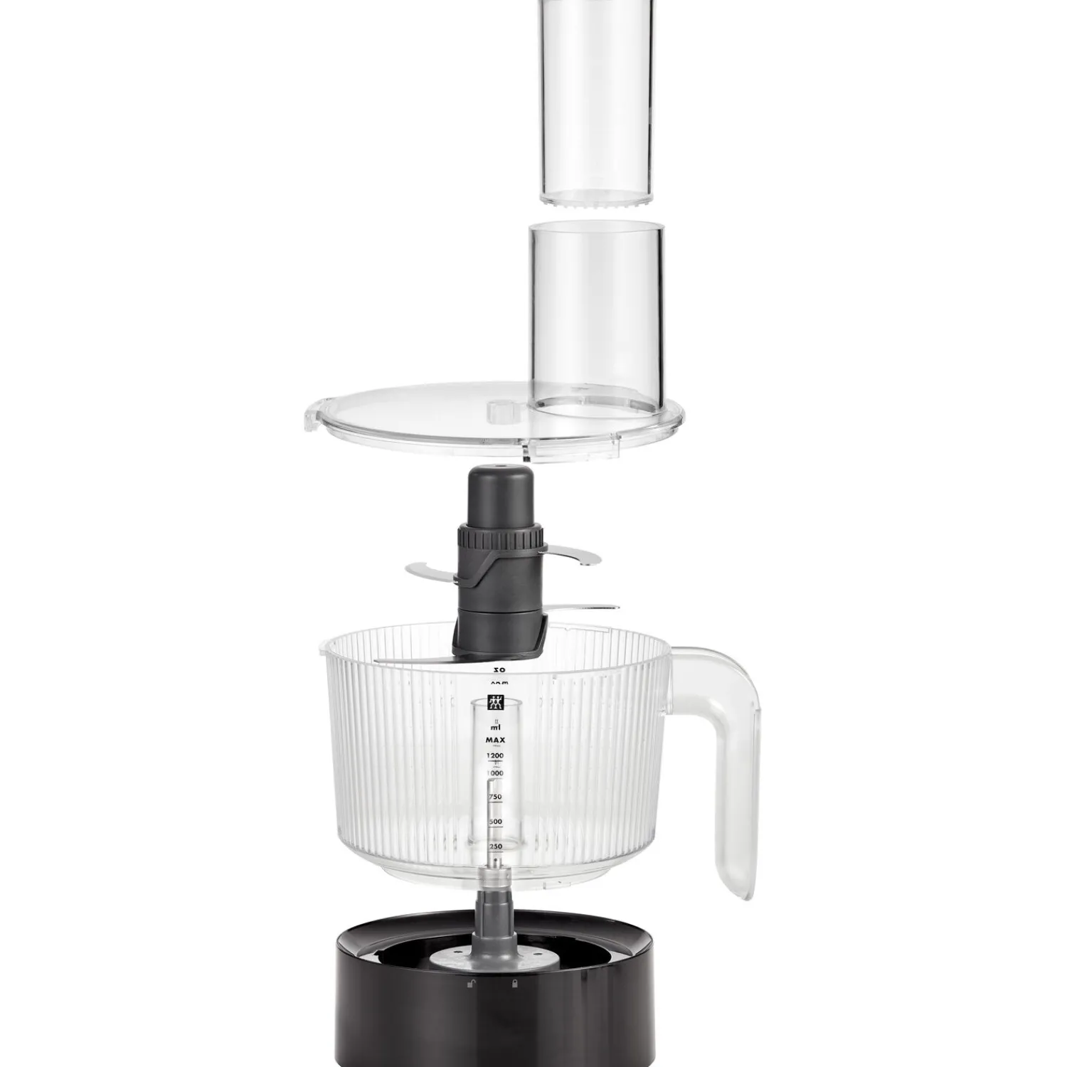 ZWILLING Power Blender Pro avec bol pour robot multifonction, 2-pcs. /1.8/1.2 l, noir mat, Plastique New