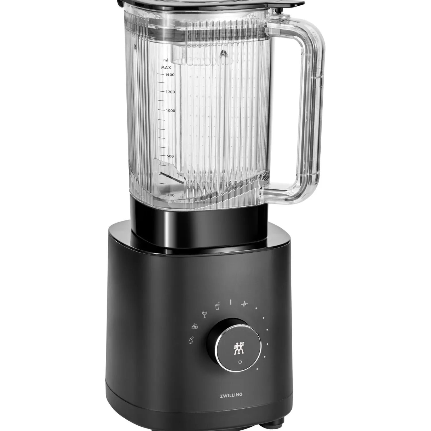 ZWILLING Power Blender Pro avec bol pour robot multifonction, 2-pcs. /1.8/1.2 l, noir mat, Plastique New
