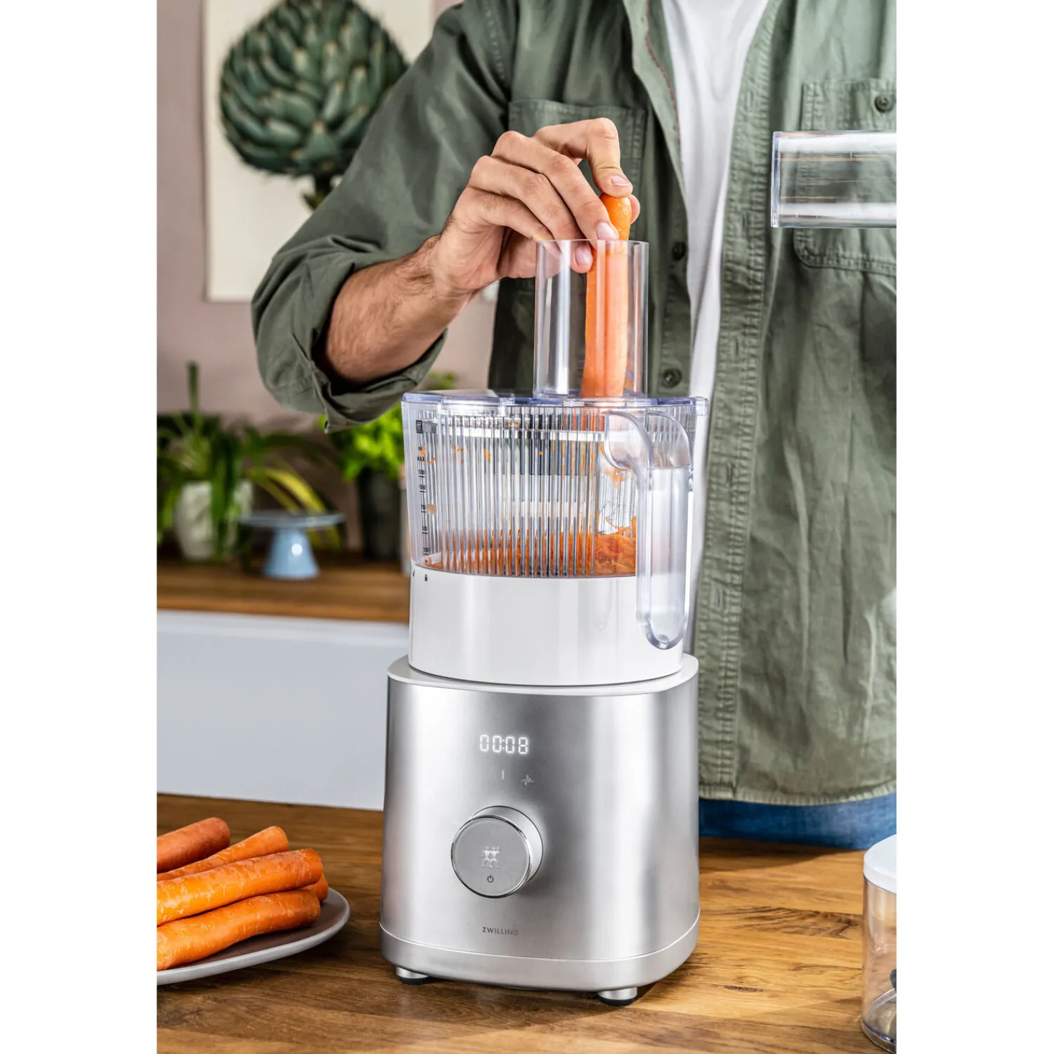 ZWILLING Power Blender Pro avec bol pour robot multifonction, 2-pcs. /1.8/1.2 l, argent, Plastique Hot