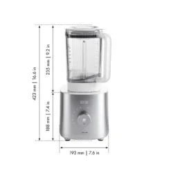 ZWILLING Power Blender Pro, BLDC Motor, balance intégrée Argent Best