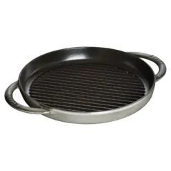 Staub Pure Gril 26 cm, Rond(e), , Fonte Gris graphite Best