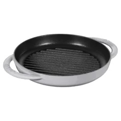 Staub Pure Gril 23 cm, Rond(e), , Fonte Gris graphite Best