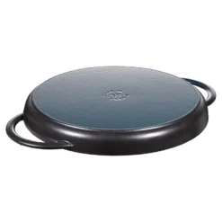 Staub Pure Gril 30 cm, Rond(e), , Fonte Noir mat Outlet