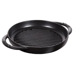 Staub Pure Gril 23 cm, Rond(e), , Fonte Noir mat Best