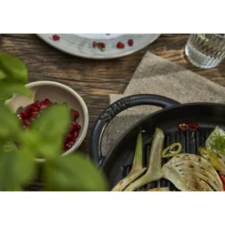 Staub Pure Gril 26 cm, Rond(e), , Fonte Noir mat Online