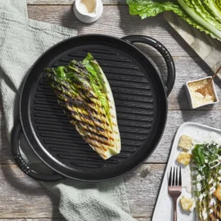 Staub Pure Gril 26 cm, Rond(e), , Fonte Noir mat Online