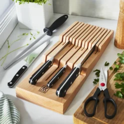 ZWILLING Rangement pour couteaux pour jusqu’à 12 couteaux, Hêtre Hot