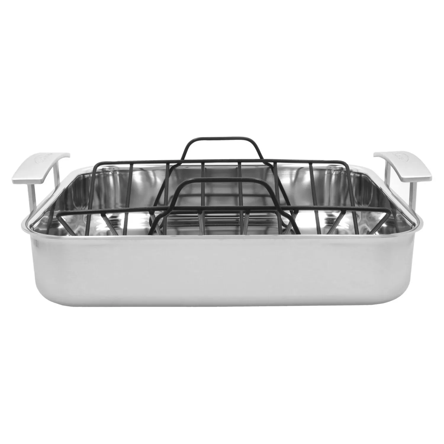 Demeyere Roaster avec grille 39 x 33 cm, Inox 18/10, Argent Clearance