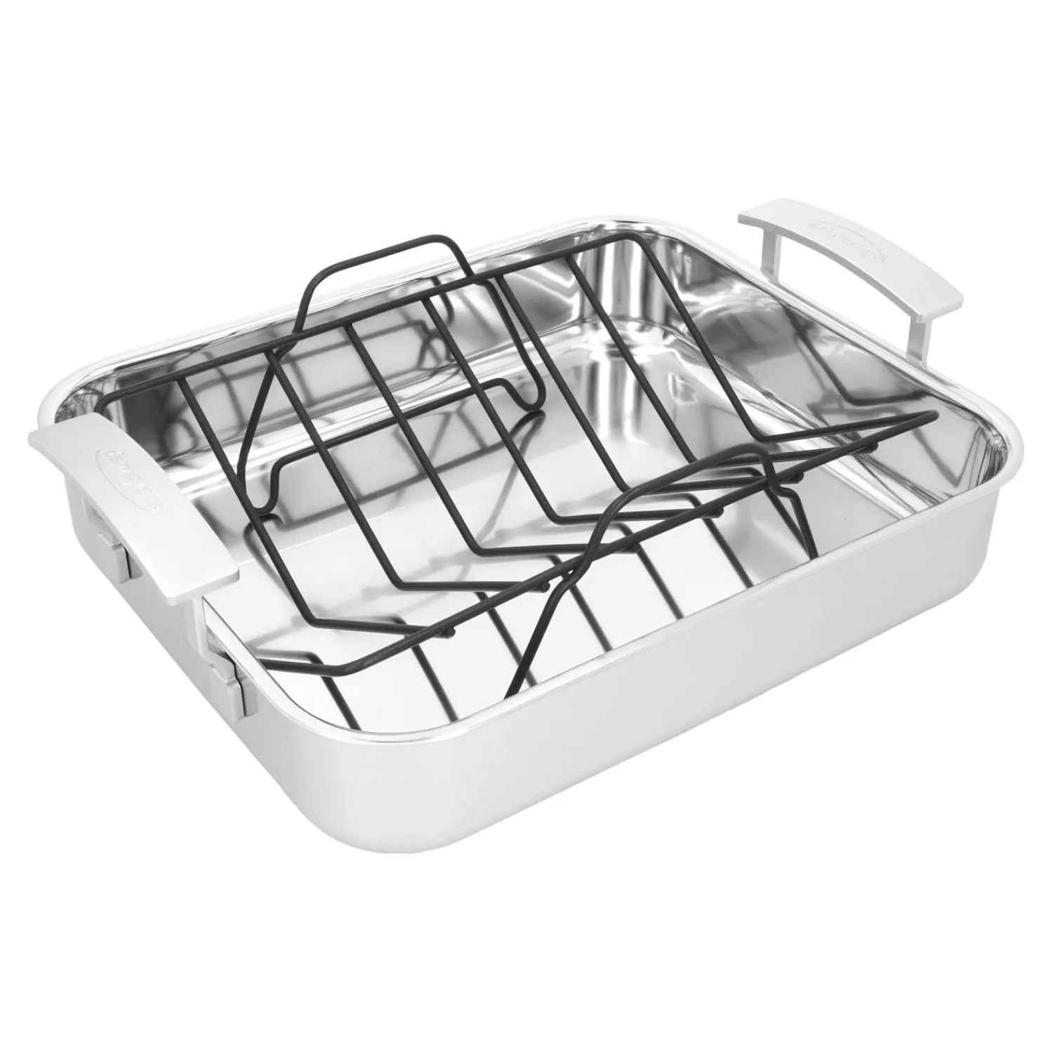Demeyere Roaster avec grille 39 x 33 cm, Inox 18/10, Argent Clearance