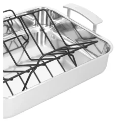 Demeyere Roaster avec grille 39 x 33 cm, Inox 18/10, Argent Clearance