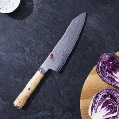 MIYABI Rocking Santoku 18 cm, Brun, Tranchant lisse Best
