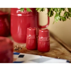 Staub Salière et poivrière 7 cm, Céramique, Cerise Sale