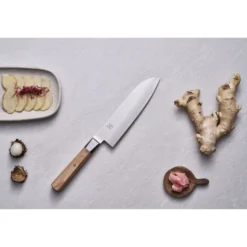 MIYABI Santoku 18 cm, Beige, Tranchant lisse Online