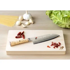 MIYABI Santoku 18 cm, Brun, Tranchant lisse Best