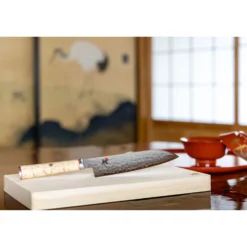 MIYABI Santoku 18 cm, Brun, Tranchant lisse Best